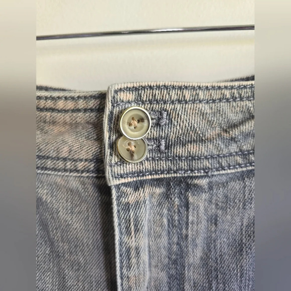 ANTHROPOLOGIE Pilcro Ultra High Rise Cropped Jeans,Grey/Peach Acid Wash, Size 26 - Picture 8 of 11